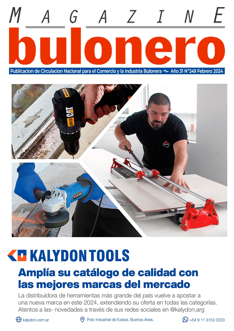 Tapa Magazine Bulonero kalydon Febrero 2024