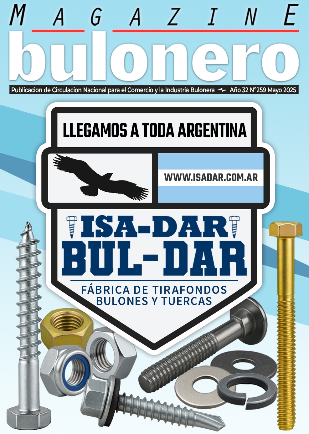 Tapa Magazine Bulonero Isa-Dar/Bul-Dar Mayo 2025