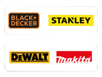 Marcas Black + Decker, Stanley, DeWalt, Makita